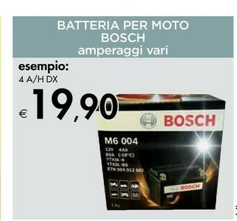 Bennet Bosch M6004 Batteria Per Moto offerta
