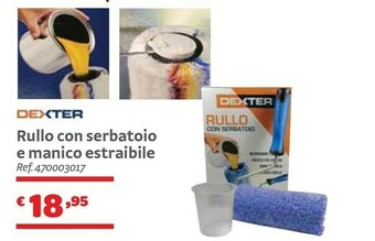 Bricocenter Dexter Rullo Con Serbatoio E Manico Estraibile offerta