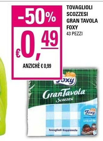 Basko Foxy Tovaglioli offerta