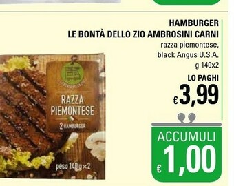 Basko Ambrosini Hamburger offerta