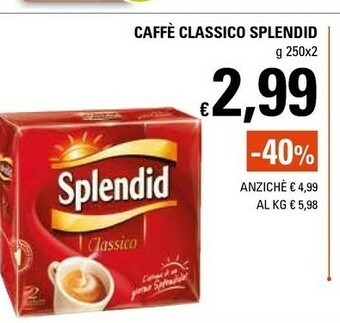Basko Splendid Caffè offerta