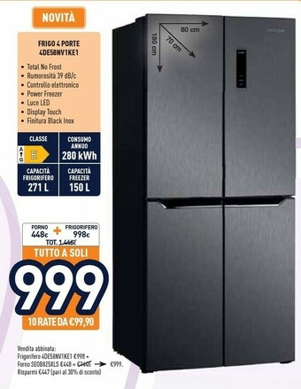 Unieuro Electroline 4DE58NV1KE1 offerta