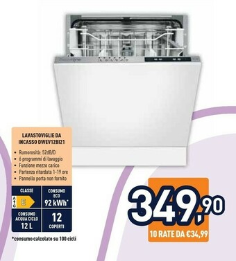 Unieuro Electroline DWEV12BI21 offerta