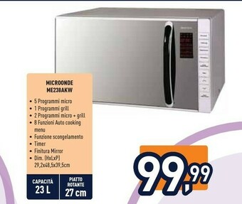 Unieuro Electroline ME238AKW offerta