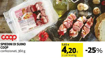 Coop Coop Spiedini di Suino 360 g offerta