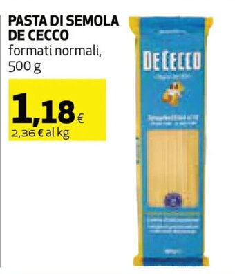 Coop De Cecco Pasta di Semola 500 g offerta