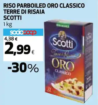 Coop Scotti Riso Parboiled Oro Classico Terre di Risaia 1 kg offerta