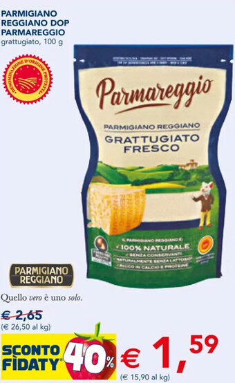 Esselunga Parmigiano Reggiano DOP Parmareggio 100 g offerta