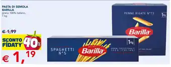 Esselunga Barilla Pasta di Semola 1 kg offerta