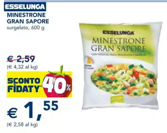Esselunga Minestrone Gran Sapori 600 g offerta