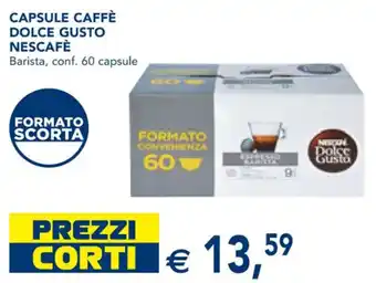 Esselunga Nescafè Capsule Caffè Dolce Gusto 60 capsule offerta