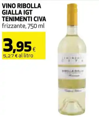 Coop Tenimenti Civa Vino Ribolla Gialla IGT 750 ml offerta