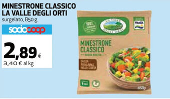 Coop La Valle degli Orti Minestrone Classico 850 g offerta