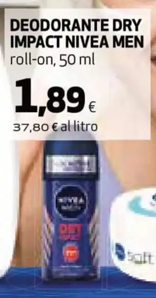 Coop Nivea Men Deodorante Dry Impact 50 ml offerta