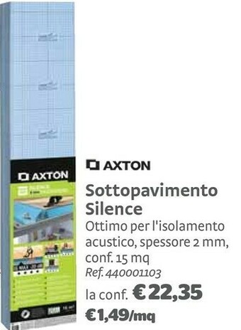 Bricocenter Axton Sottopavimento Silence offerta