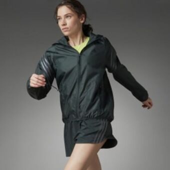 Giacca a vento da running run icons 3-stripes hooded