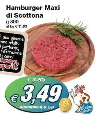 Prix Quality Hamburger Maxi di Scottona 300 g offerta
