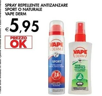 Bennet Vape Derm Spray Repellente Antizanzare offerta