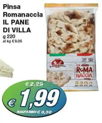 Prix Quality Il Pane di Villa Pinsa Romanaccia 220 g offerta