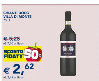 Esselunga Chianti DOCG Villa Di Monte 75 cl offerta