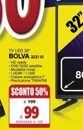 Il Gigante Tv led 32" bolva offerta