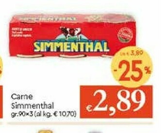 Galassia Simmenthal Carne in scatola offerta