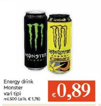 Galassia Monster Energy drink offerta