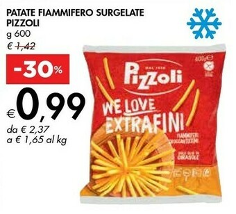 Bennet Pizzoli Patate Fiammifero Surgelate 600 G offerta