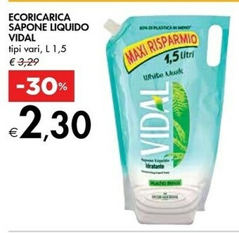 Bennet Vidal Ecoricarica Sapone Liquido offerta