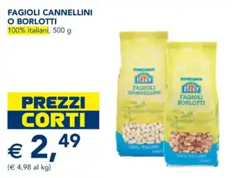 Fagioli Cannellini o Borlotti 100% Italiani, 500 g