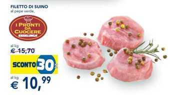 Esselunga Filetto di Suino Al Pepe Verde offerta