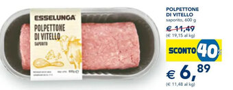 Esselunga Polpettone di Vitello Saporito 600 g offerta