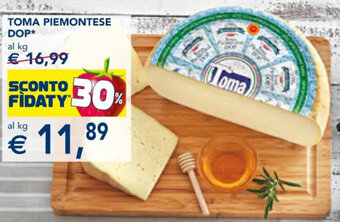 Esselunga Toma Piemontese DOP offerta