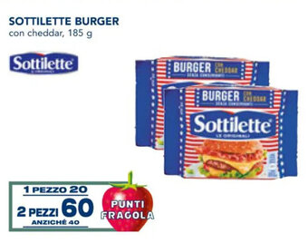 Esselunga Sottilette Burger Con Cheddar 185 g offerta