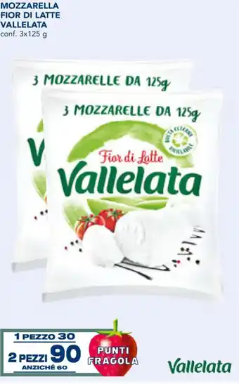 Esselunga Vallelata Mozzarella Fior di Latte Conf. 3x125 g offerta