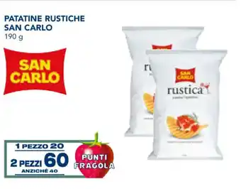 Esselunga San Carlo Patatine Rustiche 190 g offerta