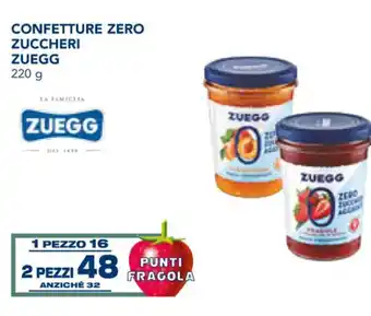Esselunga Zuegg Confetture Zero Zuccheri 220 g offerta