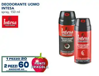 Esselunga Intesa Deodorante Uomo Spray 150 ml offerta