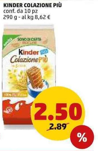 PENNY Kinder Colazione Più Conf. da 10 pz 290 g offerta