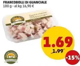 PENNY Sapor Cascina Francobolli di Guanciale 100 g offerta
