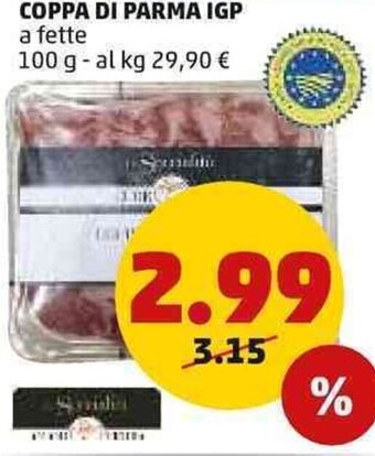 PENNY Coppa di Parma IGP A Fette 100 g offerta