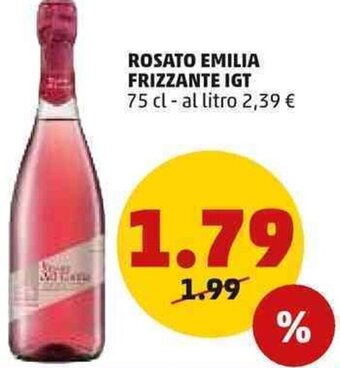 PENNY Rosato Emilia Frizzante IGT 75 cl offerta