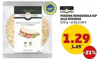 PENNY Piadina Romagnola IGP Alla Riminese 520 g offerta