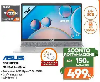 Expert Asus Notebook M515UA-EJ496W offerta