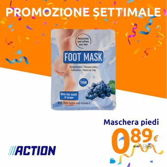 Action Maschera piedi offerta