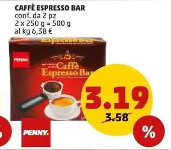 PENNY Caffè Espresso Bar conf. da 2 pz. 2 x 250 g = 500 g offerta