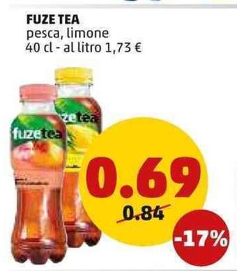 Fuze Tea pesca, limone 40 cl