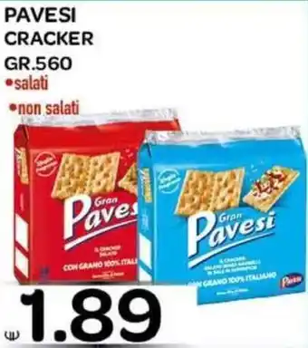 Pavesi Cracker gr. 560 salati, non salati