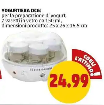 PENNY Yogurtiera DCG 25 x 25 x 16,5 cm offerta