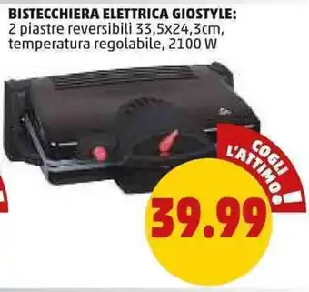 Bistecchiera Ellettrica Giostyle 2100W